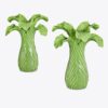 Lettuce Ware Candlestick, Set Of 2 Lettuce Ware Candlestick, Set Of 2