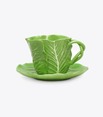 Lettuce Ware Cup &Amp; Saucer, Set Of 2