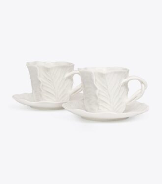Lettuce Ware Cup &Amp; Saucer, Set Of 2