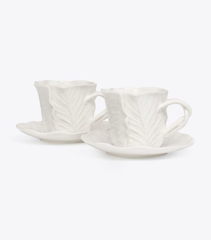Lettuce Ware Cup &Amp; Saucer, Set Of 2 Lettuce Ware Cup &Amp; Saucer, Set Of 2