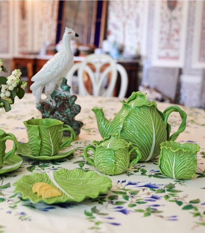 Lettuce Ware Cup &Amp; Saucer, Set Of 2 Lettuce Ware Cup &Amp; Saucer, Set Of 2
