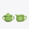 Lettuce Ware Lidded Sugar Pot &Amp; Creamer Lettuce Ware Lidded Sugar Pot &Amp; Creamer