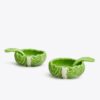 Lettuce Ware Salt Cellar, Set Of 2 Lettuce Ware Salt Cellar, Set Of 2