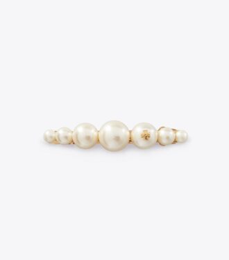 Logo Pearl Hair Clip