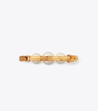 Logo Pearl Hair Clip