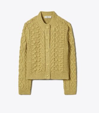 Marled Crewneck Cardigan
