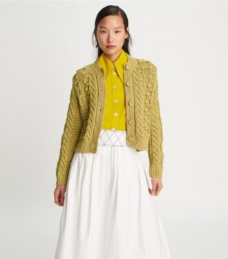 Marled Crewneck Cardigan