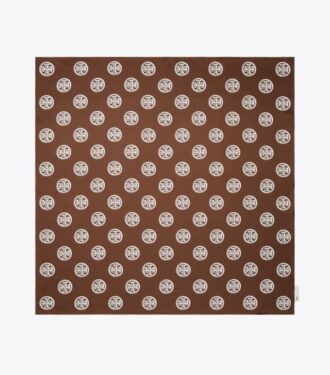 Medallion Logo Silk Square Scarf Medallion Logo Silk Square Scarf