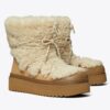 Mellow Shearling Lace-Up Boot