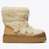 Mellow Shearling Lace-Up Boot