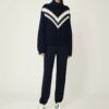 Merino Chevron Turtleneck Sweater