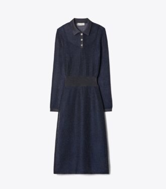 Metallic Polo Dress