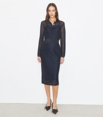 Metallic Polo Dress