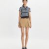 Micro Twill Pleated Short