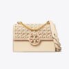 Miller Basket-Weave Small Flap Shoulder Bag