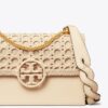 Miller Basket-Weave Small Flap Shoulder Bag