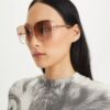 Miller Metal Oversized Butterfly Sunglasses Miller Metal Oversized Butterfly Sunglasses