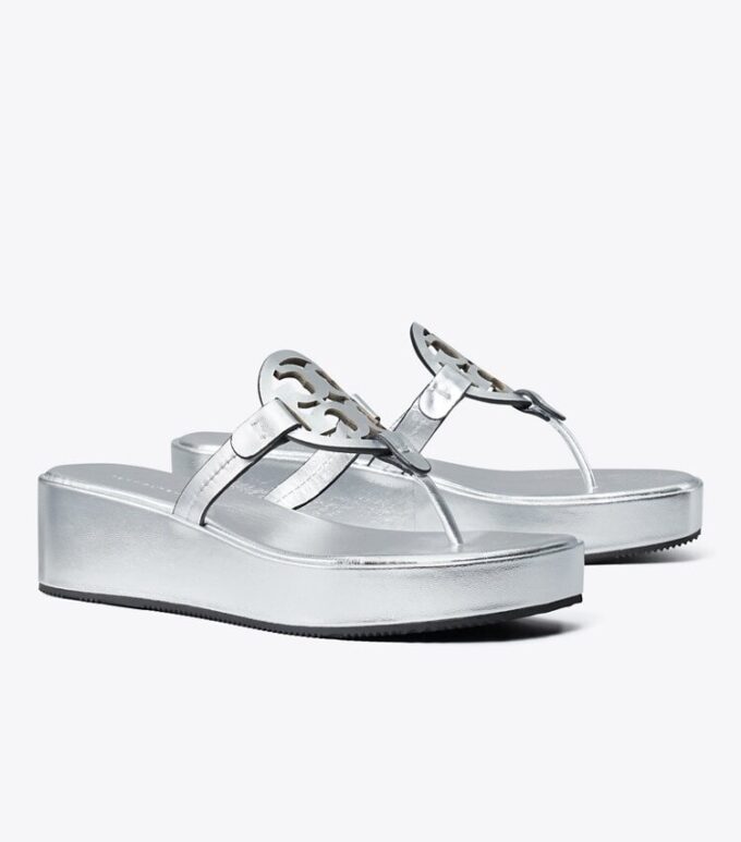 Miller Metallic Wedge Sandal Miller Metallic Wedge Sandal