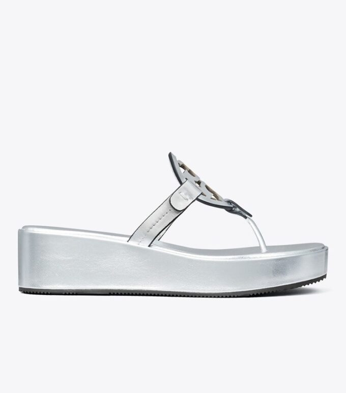 Miller Metallic Wedge Sandal Miller Metallic Wedge Sandal