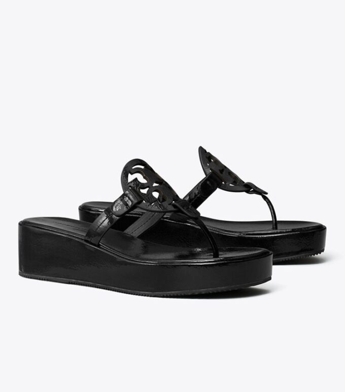 Miller Patent Wedge Sandal Miller Patent Wedge Sandal
