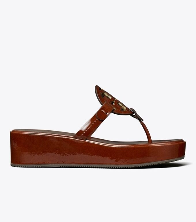 Miller Patent Wedge Sandal