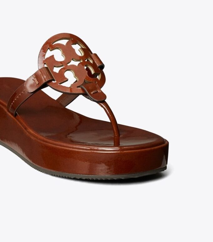 Miller Patent Wedge Sandal