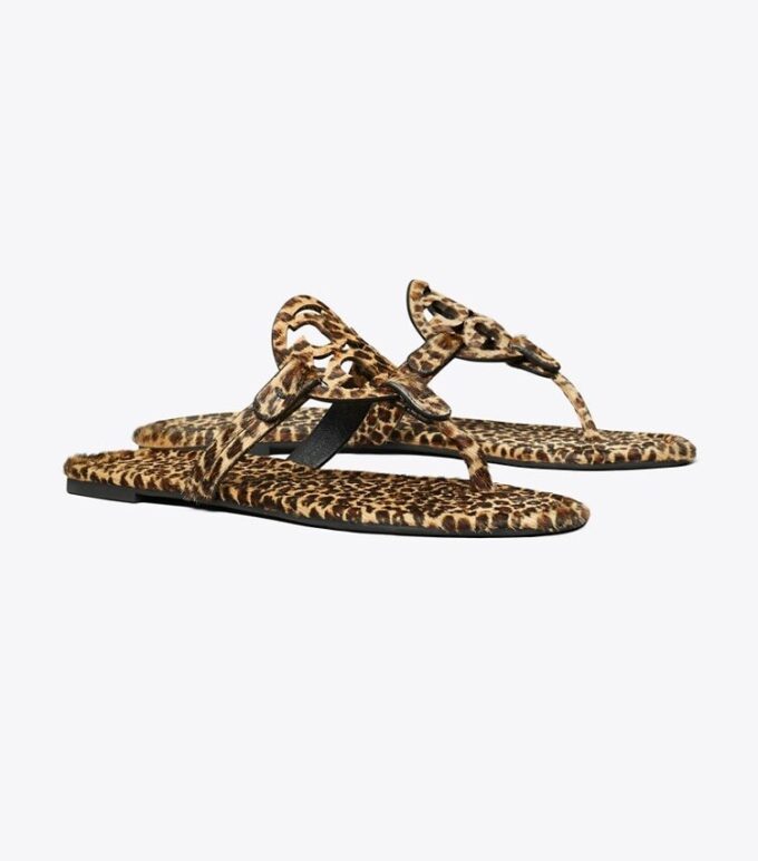 Miller Printed Calf Hair Sandal Miller Printed Calf Hair Sandal