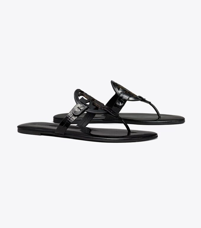 Miller Soft Patent Leather Sandal, Narrow