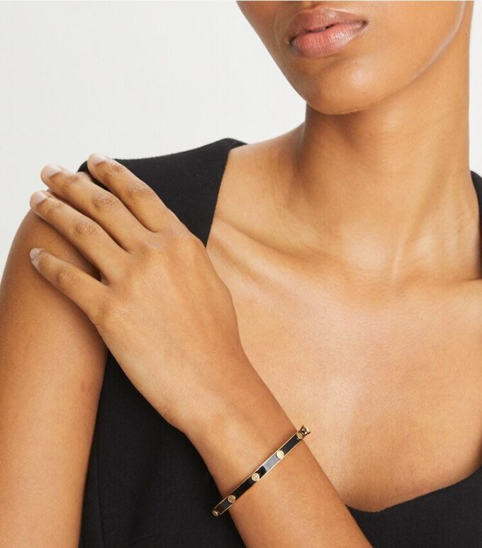 Miller Stud 5mm Enamel Hinge Bracelet