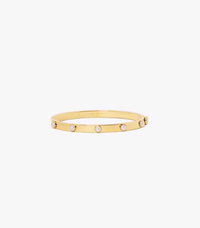 Miller Stud Pearl 5mm Hinge Bracelet Miller Stud Pearl 5mm Hinge Bracelet