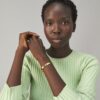 Miller Stud Semi-Precious Hinge Bracelet