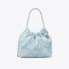 Mini Fleming Soft Denim Hobo Bag