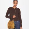 Mini Fleming Suede Fringe Hobo Bag Mini Fleming Suede Fringe Hobo Bag