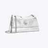 Mini Kira Turnlock Metallic Shoulder Bag