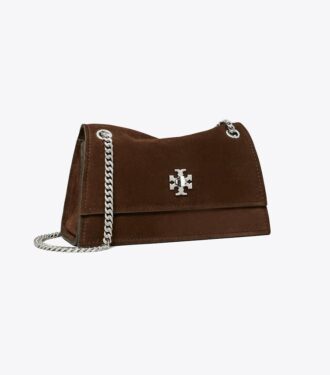 Mini Kira Turnlock Suede Shoulder Bag