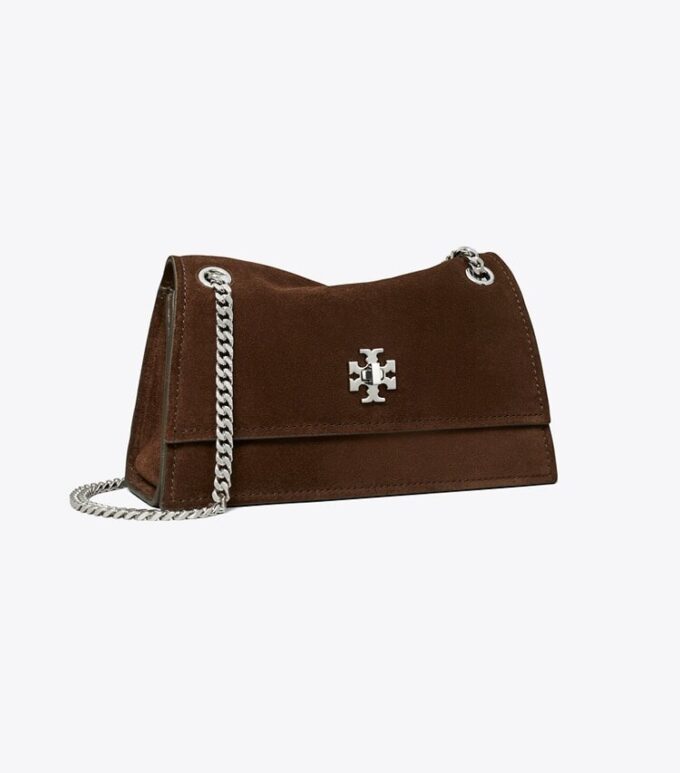 Mini Kira Turnlock Suede Shoulder Bag