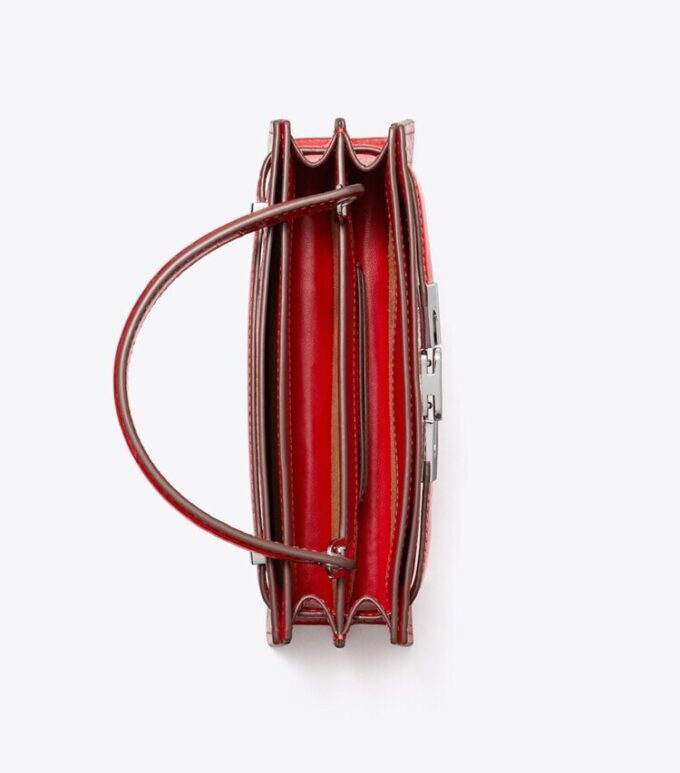 Mini Lee Radziwill Croc-Embossed Top-Handle Bag Mini Lee Radziwill Croc-Embossed Top-Handle Bag