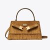 Mini Lee Radziwill Suede Fringe Top-Handle Bag