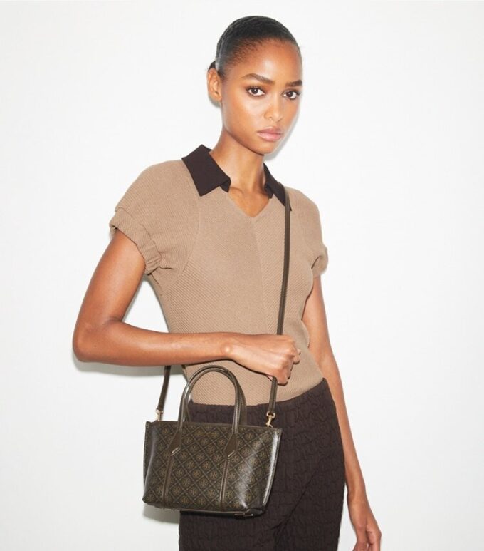 Mini Perry Coated Canvas Tote