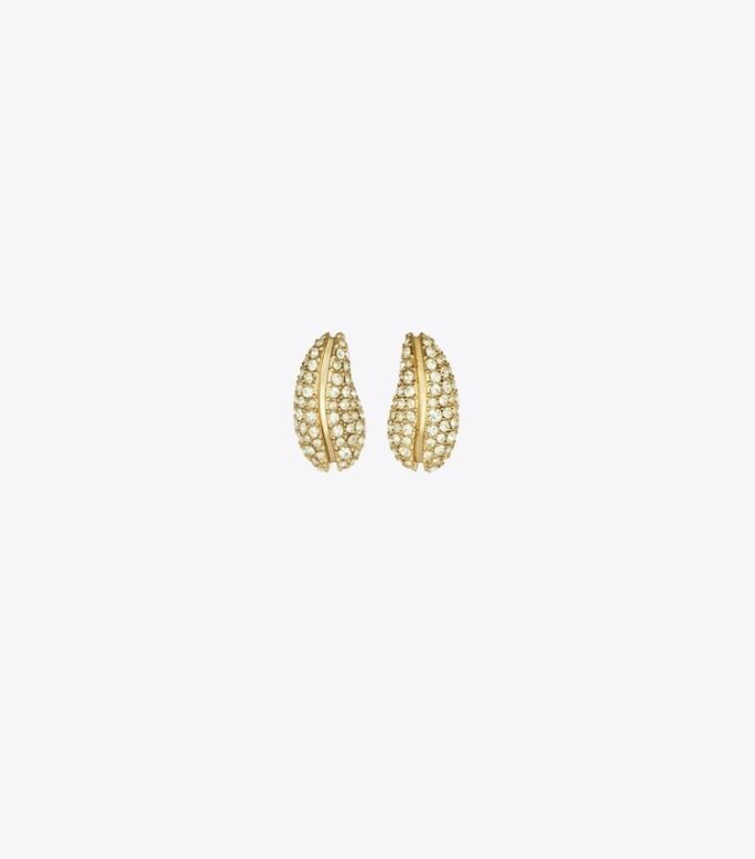 Mini Pierced Pavé Earrings