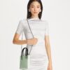 Mini Satin Snake Handle Tote