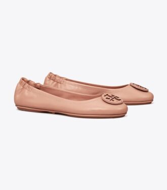 Minnie Travel Ballet With Leather Logo