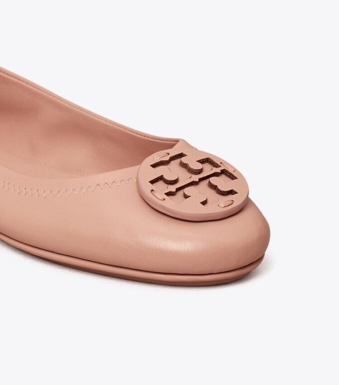 Minnie Travel Ballet With Leather Logo Minnie Travel Ballet With Leather Logo