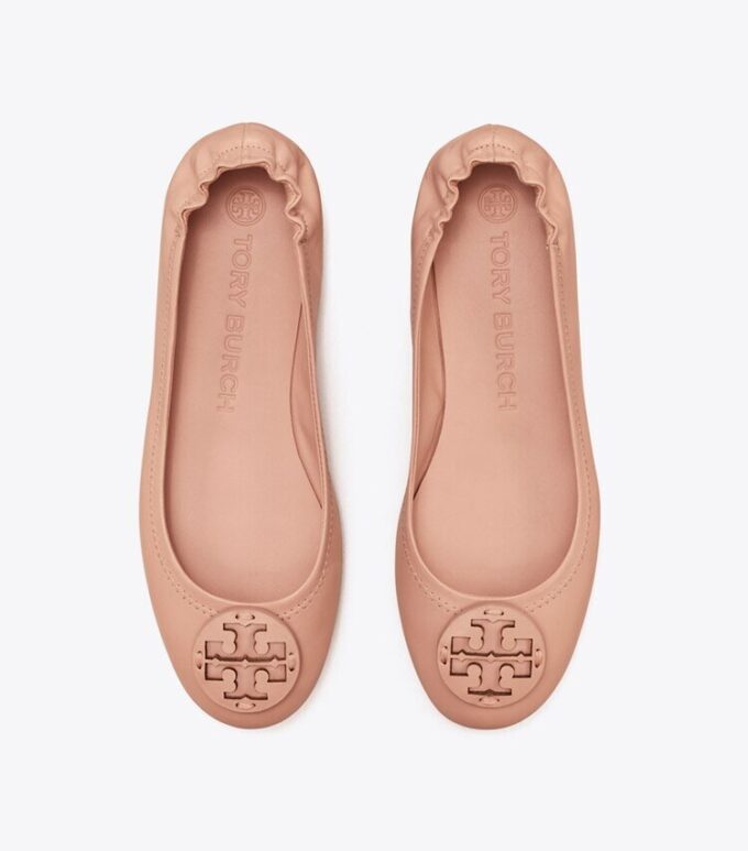 Minnie Travel Ballet With Leather Logo Minnie Travel Ballet With Leather Logo