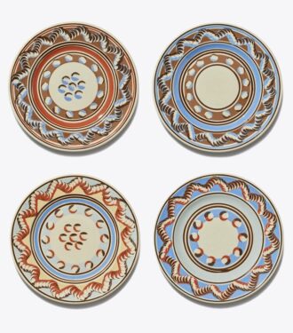 Mochaware Salad Plate, Set Of 4