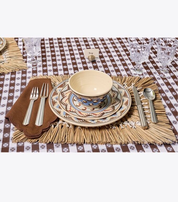 Gingham Tablecloth, 120″ X 70″ Gingham Tablecloth, 120″ X 70″