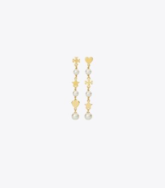 Moondance Pearl And Heart Earrings