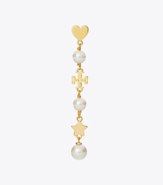 Moondance Pearl And Heart Earrings