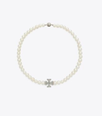 Moondance Pearl And Pavé Necklace