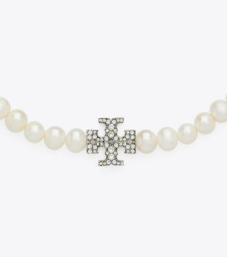 Moondance Pearl And Pavé Necklace